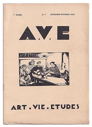 A.V.E: Art. Vie. Etudes: Revue mensuelle reservee au corps medical et Pharmaceutique. Volume I, N...
