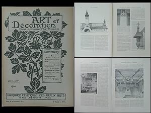 ART ET DECORATION - JUILLET 1900 - EXPOSITION 1900, FINLANDE, SAARINEN, HOENTSCHEL