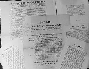 Proclamas Carlistas - 93 documentos fechados entre enero de 1834 y agosto de 1870