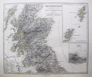 Grossbritannien im Maassstabe von 1:1.500.000, Nördliches Blatt: Schottland u. der Nördlichte the...