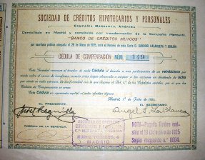 Sociedad de Creditos Hipotecarios y Personales