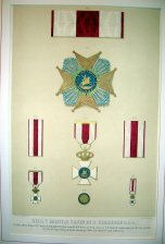 Real y Militar Orden de S. Hermenegildo : Placa de la Orden, Ancho de la Banda, Cruz sencilla, Re...