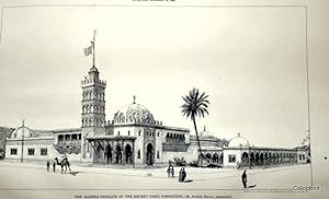 Algeria Pavilion at Paris Exhibition 1889. Side prospect view. (The Builder December 28th 1889)