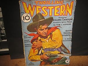 Thrilling Western Vol. Iii, No. 2 Nov. 1934 Featuring Killer's Canyon Complete Action Novel Quick...