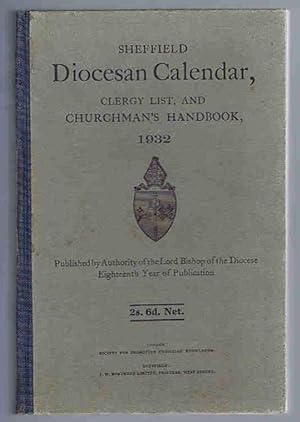 Sheffield Diocesan Calendar, Clergy List, and Churchman's Handbook, 1932