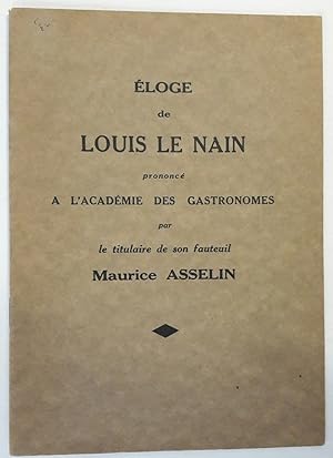 Eloge de Louis Le Nain.