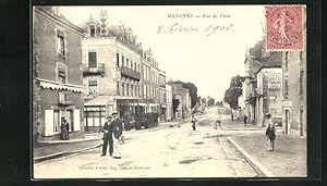 Carte postale Mayenne, Rue de Paris