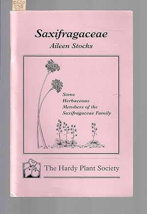 Saxifragaceae : Some Herbaceous Members of the Saxifrage Family (livre anglais)