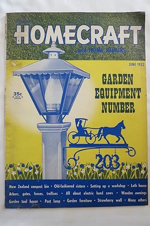 HOMECRAFT AND HOME REPAIRS CATALOG MAGAZINE GARDEN EQUIPMENT NUMBER, JUNE 1952
