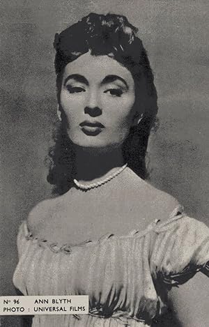 Ann Blyth Belgium 1950s Postcard Size Film Actress Card