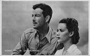 Robert Taylor Susan Peters Rare Kwatta Belgium Postcard Size Film Photo