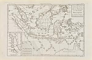 Carte des Isles de la Sonde, et des Isles Moluques [two maps on one sheet] [Map of the Sunda Isla...