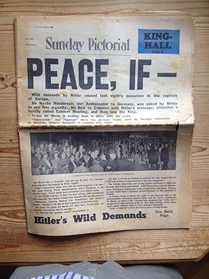 Sunday Pictorial August 27. 1939: "Peace, if-"