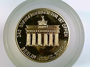 Medaille Berlin, Öffnung Brandenburger Tor 1989, Schloss Charlottenburg