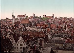 Deutschland, Nürnberg. Totalansicht von der protestant Kirche aus.