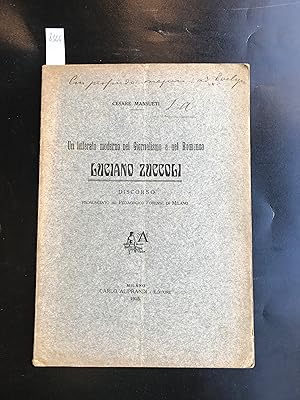 Un letterato moderno nel giornalismo e nel romanzo Luciano Zuccoli. Discorso pronunciato al pedag...