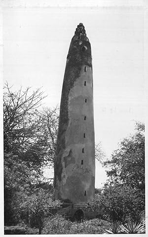 Old Arab Tower Mombasa Kenya Antique Real Photo Postcard