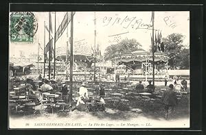 Carte postale Saint-Germain-en-Laye, La Fête des Loges, Les Manèges