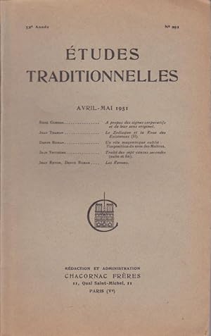 Études Traditionneles N° 291 Avril - Mai 1951