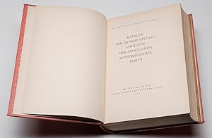 [ORNAMENT]. Katalog Der Ornamentstichsammlung Der Staatlichen Kunstbibliothek Berlin. TOGETHER WI...