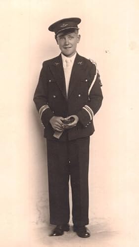 WW2 French Sailor Musical Comedy Theatre Photo Postcard
