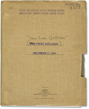 Don Juan Quilligan [Two-Faced Quilligan] (Original screenplay for the 1945 film)