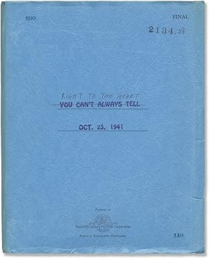 Right to the Heart [You Can't Always Tell] (Original screenplay for the 1942 film)