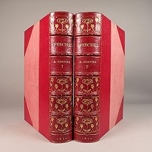 Speeches on Questions of Public Policy (2 Volumes - Complete) (Fine binding by H. Wood)