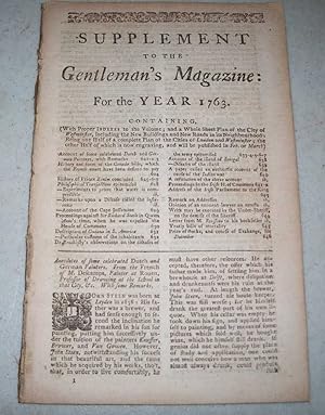 Supplement to the Gentleman's Magazine for the Year 1763