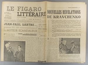 Le Figaro littéraire N° 85. Jean-Paul Sartre, ou un auteur scandaleux, par Maurice Merleau-Ponty....
