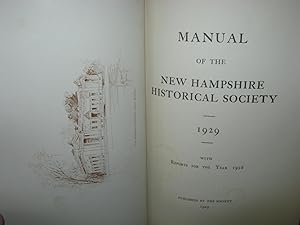 The New Hampshire Historical Society 1929 With Reports For The Year 1928