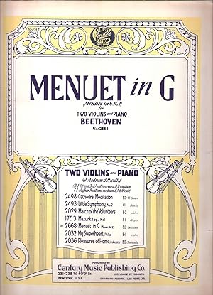 Menuet in G No. 2 No. 2668