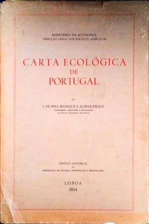 CARTA ECOLÓGICA DE PORTUGAL.