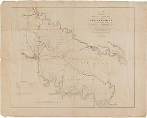 MAP SHOWING THE BATTLE GROUNDS OF THE CHICKAHOMINY, AND THE POSITIONS OF THE SUBSEQUENT ENGAGEMEN...