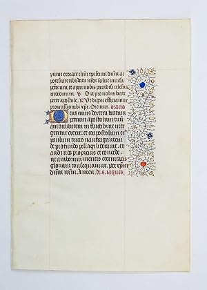 FROM A VERY FINE, VERY LARGE BOOK OF HOURS