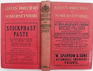 Kelly?s Directory of the County of Somerset with coloured map. 1927.