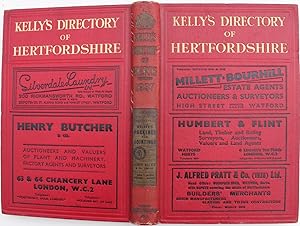 Kelly?s Directory of Hertfordshire with coloured map. 1937.