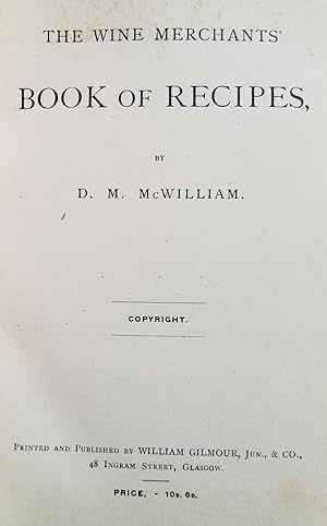 The Wine Merchants' Book of Recipes