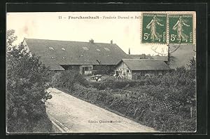 Carte postale Fourchambault, Fonderie Durand et Balle