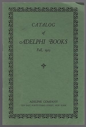 Catalog of Adelphi Books. Fall, 1925