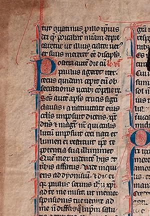 A Manuscript Lectionary, C13th citing the Passio of Dionysius