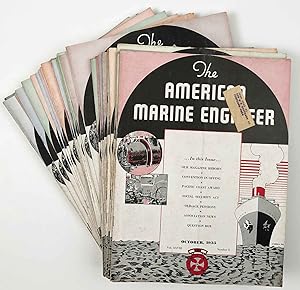 The American Marine Engineer. LOT of 57 issues.