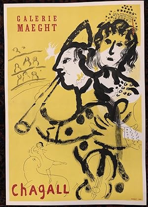 CHAGALL. GALERIE MAEGHT. 1957. (Original Art Exhibition Poster)