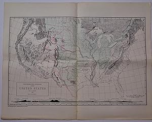 A Physiographic Diagram of the United States, (Small Scale Edition). Map with Accompanying Text