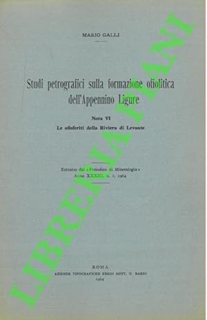 Studi petrografici sulla formazione ofiolitica dell'Appennino Ligure. Nota VI. Le ofiosferiti del...