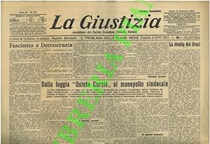La Giustizia. Quotidiano del Partito Socialista Unitario Italiano.