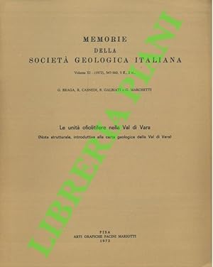Le unità ofiolitifere nella Val di Vara (Nota strutturale, introduttiva alla carta geologica dell...