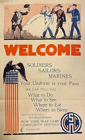 Welcome Soldiers Sailors Marines