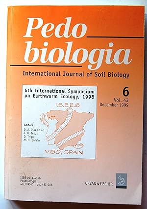 6th Internationale Symposium on Earthworm Ecology, 1998. Pedo biologia. International Journal of ...