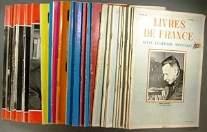 Livres de France. Revue littéraire mensuelle. 40 numéros entre février 1955 et janvier 1968. (Sér...